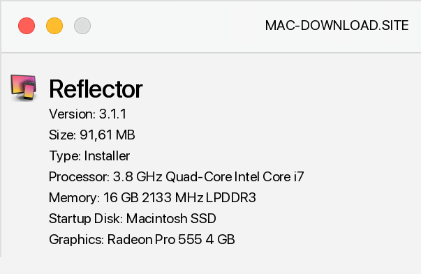 reflector download for mac